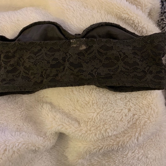 Dark Gray Lace Bandeau - Picture 2 of 2
